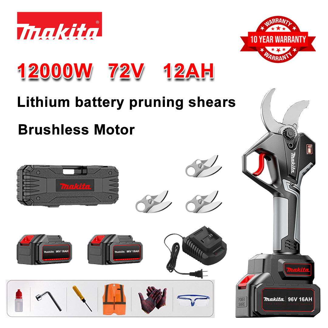 Foarfece de tăiat baterie cu litiu fără perii de 12000W + baterie 78V12Ah*3+lamă din aliaj sk9*6+încărcător+afișaj LED pentru putere+cutie de scule+ulei lubrifiant+ochelari de protecție+10 ani garanție